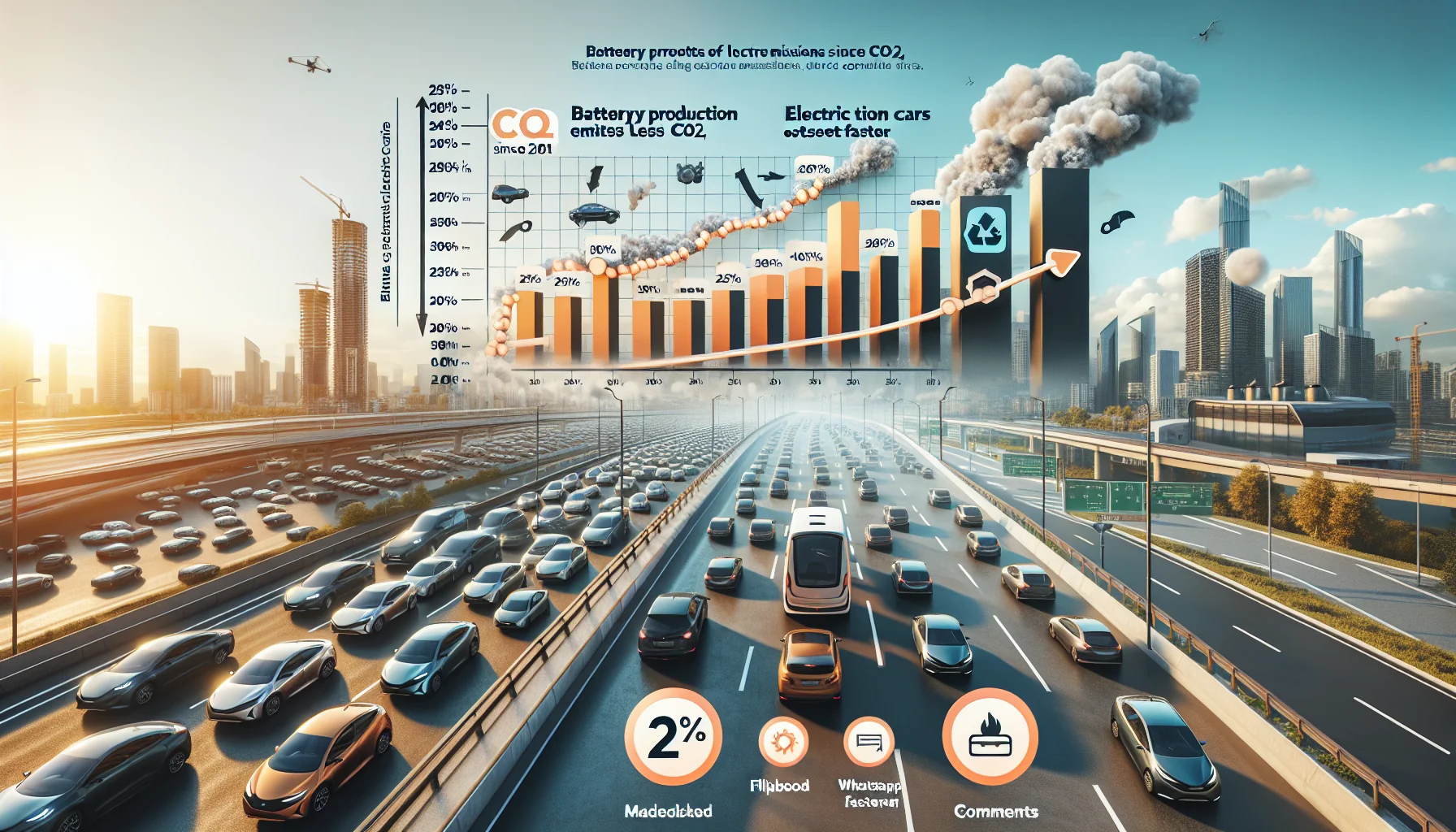 Comparativo de Emissões: Carros Elétricos vs. Veículos a Combustão Comparativo de Emissões: Carros Elétricos vs. Veículos a Combustão