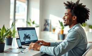 Imagem representativa do financiamento de motos online