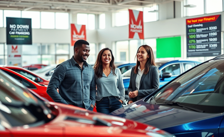 Imagem de um carro em promoção para financiamento sem entrada.