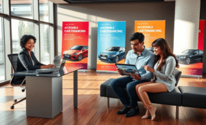 Imagem ilustrativa de financiamento de carro com banco.
