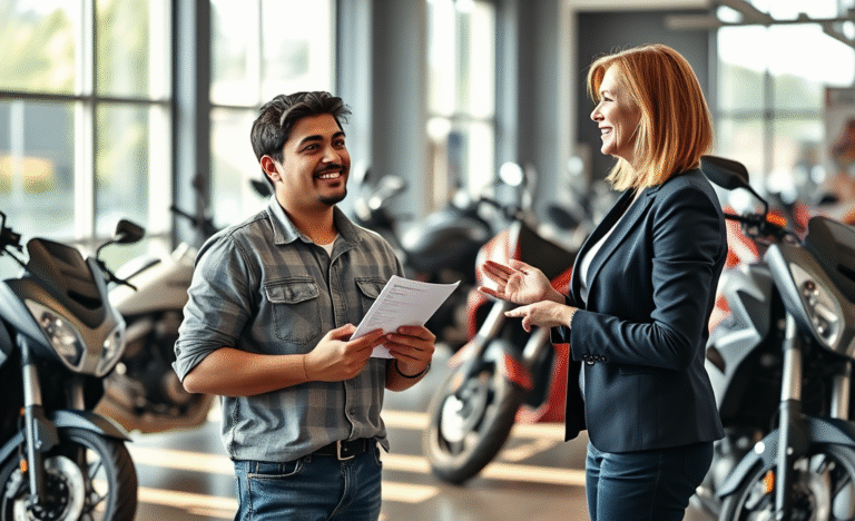 Imagem representativa de uma motocicleta que pode ser financiada sem a necessidade de comprovante de renda.
